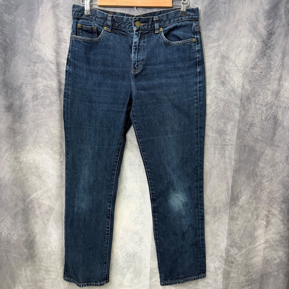 Lauren Jeans Co Dark Wash Straight Leg Jeans Womens 6 Classic Preppy